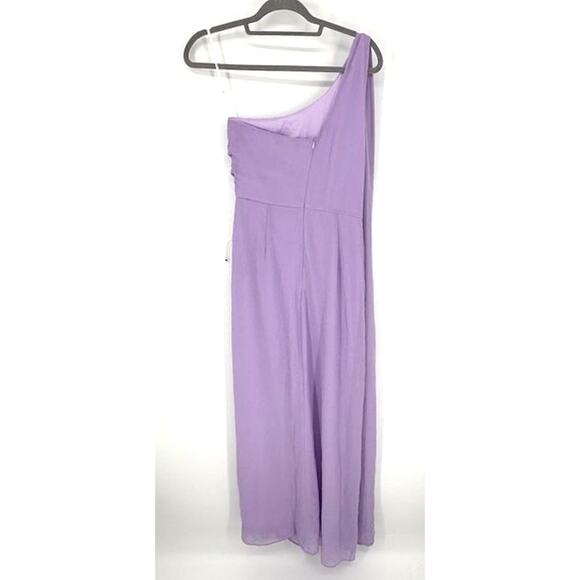 Lulus “Adeline” Lavender One-Shoulder Scarf Maxi Dress – Medium NWOT - Picture 5 of 6